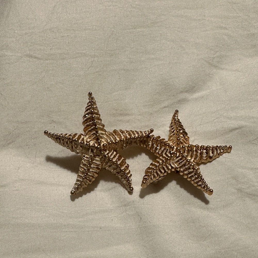 Zara Metallic Starfish Earrings